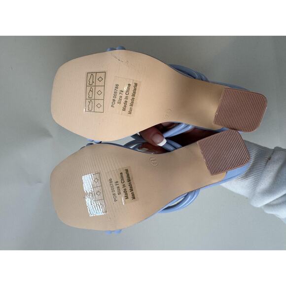 Journee Collection Louise Shoes Womens Size 7.5 Slip On Strappy Heels Sandals - Picture 8 of 12